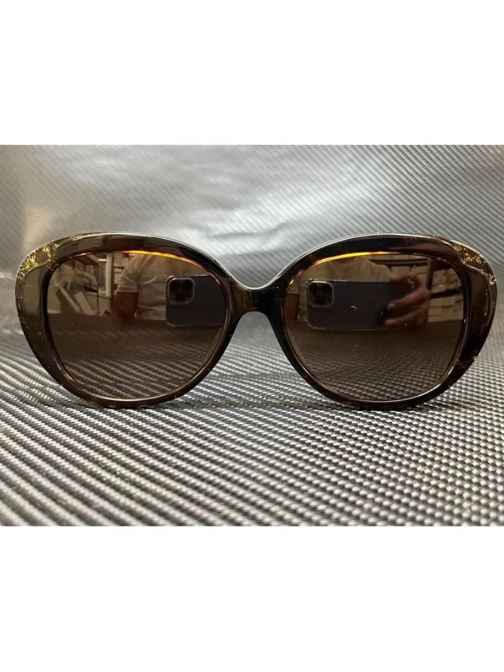 New Coach Women  TORTOISE GLITTER SIGNATURE C Sunglasses  55- 16- 140